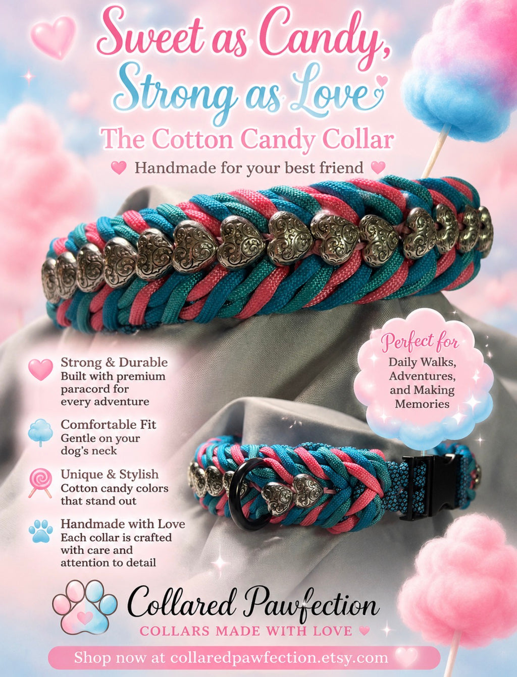 Cotton Cand collar