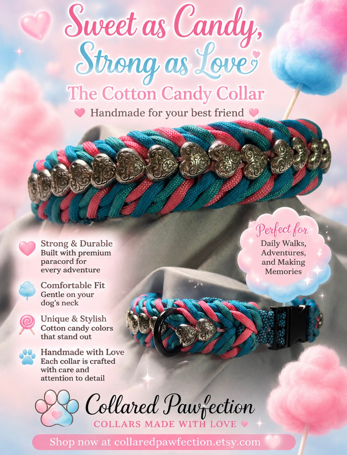 Cotton Cand collar